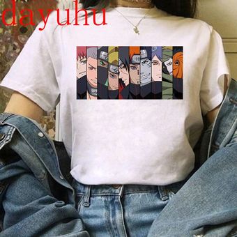 Divertidos dibujos animados de T camisa Akatsuki Harajuku los hombres japoneses camiseta Anime HON 