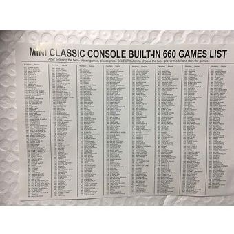 super nes 660 classic edition game list
