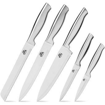 Juego Set De Cuchillos Para Cocina 5 Piezas Profesional Acero Inoxidable  Chef US