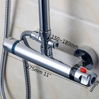 Baño Grifos de ducha de baño Válvula de control de agua Válvula termos 