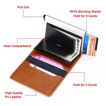 Mini billetera de seguridad cartera inteligente para hombre y mujer 