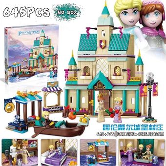 Magic Snow Princess Movie 2 Castle Arendeled Building Blocks Compatibl 