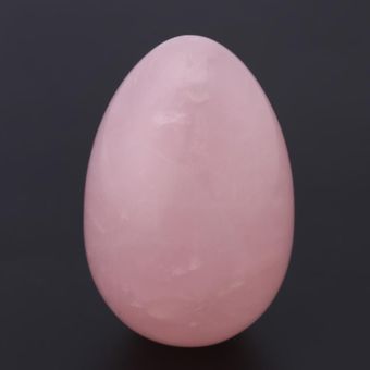 Piedra de masaje de cuarzo rosa en forma de huevo Piedra de 
