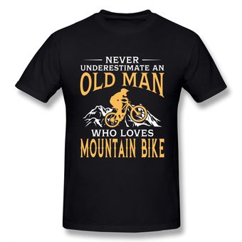 Nunca subestimes A un viejo con una bicicleta de montaña camiseta niño puro algodón manga cort HON 