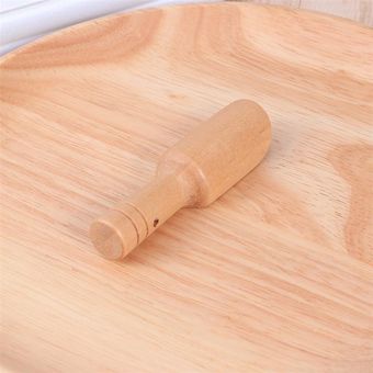 Redonda de madera cuchara de madera de cucharadita de polvo de leche 