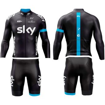 uniforme ciclismo negro