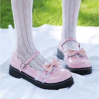 Zapatos de Lolita para mujer Pink 