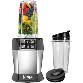 Sistema de cocina Ninja SS400, licuadora, extractor, 2 vasos Plateado