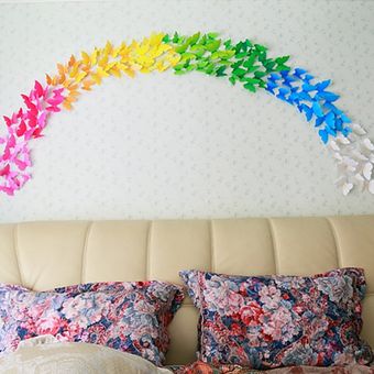 12 unids 3D mariposa arte calcomanía decoración del hogar PVC mariposas pegatinas de pared 