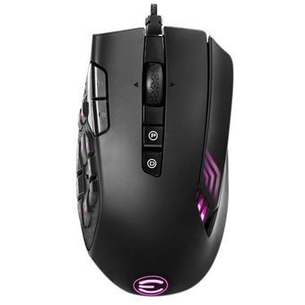 Mouse Óptico Gamer EVGA X15 MMO, hasta 16000 dpi, hasta 20 botones