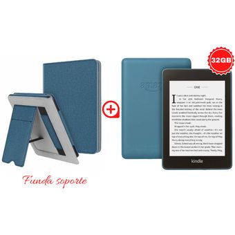 Kindle Paperwhite 10th 32GB - Azul y Funda Soporte
