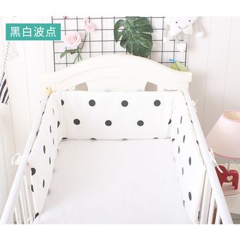 180x30 cm Juego de cama con diseño de corona para bebé Protector de cabeza de cama para recién nacidos cojín Protector de una pieza con forma de UL 