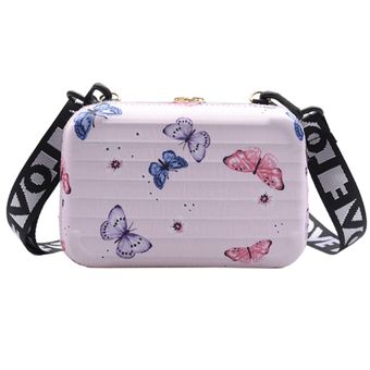 #bag 11 colores bolsa de mano pequeña con estampado de dibujos animados Bolso de hombro con correa de letras para mujer 