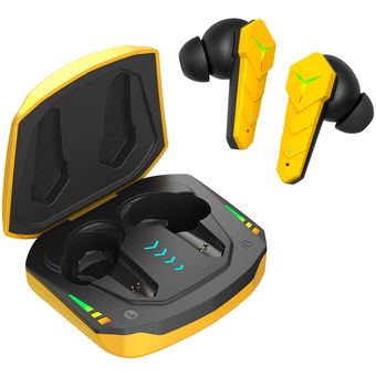 Aud fonos Bluetooth Gaming RGB con Baja Latencia Amarillo