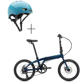 Bicicleta Plegable TERN B8 Azul + Casco Nutcase