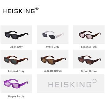 Heisking gafas de sol cortas cuadradas Viajes masculinosmujer 