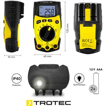 Multimetro digitale True RMS BE52 - TROTEC