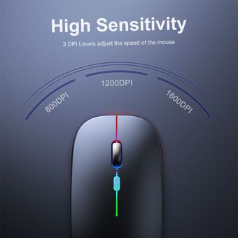 Ratón inalámbrico con Bluetooth para ordenador periférico RGB silen 