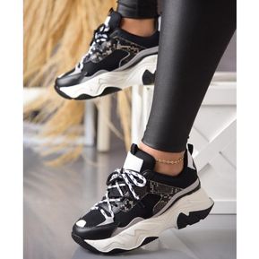 Tenis Suela Alta de Mujer Calzado Casual Urbano e Informal Zapatos de Moda
