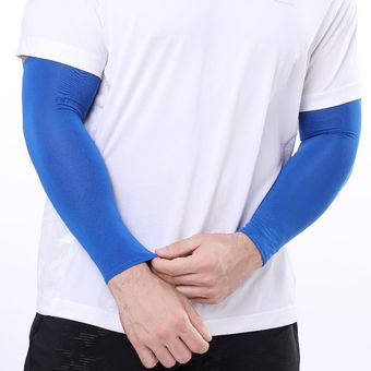 1 par de fundas de brazo de refrigeración Unisex para ciclismo correr protección solar UV verano deportes al aire libre Cool Arm Cover Sleeves 