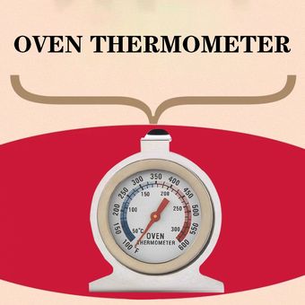 Raguso Termómetro de horno de acero inoxidable termómetro de temperatura de horno seguro termómetro de cocina seguro ecológico para el hogar 