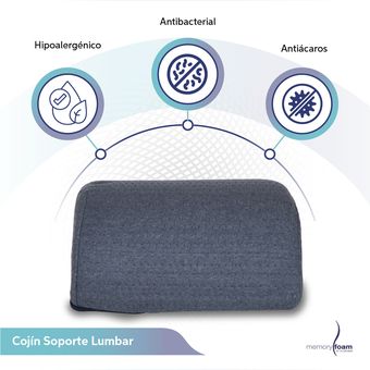 Almohada Lumbar Memory Foam - Salud360