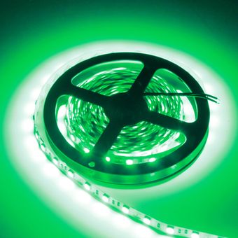 Cinta 5M 5050 SMD 300 LED de iluminación de DC12V flexible bricolaje hada de luz de la lámpara verde 