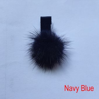 accesorios para el cabello Horquillas con pompón de pelo suave para niña pompón de pelo pequeño pompón de bola 