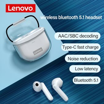 Auriculares inalámbricos bluetooth TWS Lenovo XT96 gaming Blanco 