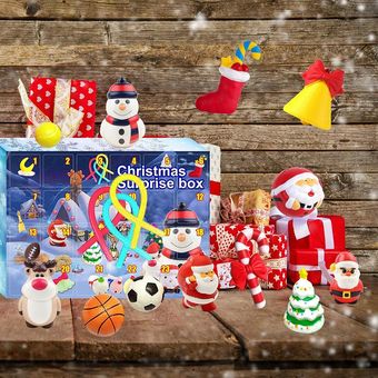 Caja de ciegas ocultas Atmósfera de Navidad Discompression Toy Toy Box Snowman 