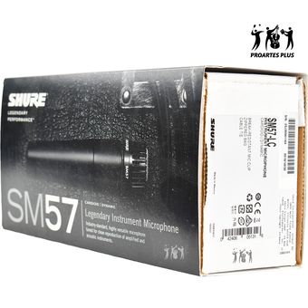 Micrófono cardioide dinámico Shure SM57-LC, Negro