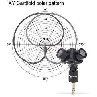 Micrófono estéreo Comica Cvm-vs10 Xy mini micrófono en forma de corazón 