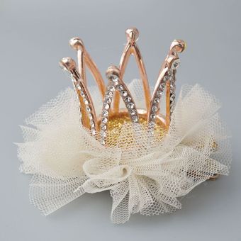 Yyhan Princess Princess Water Drilling Crown Horquilla De 