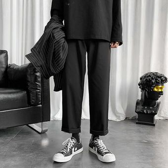 para hombre Pantalones Streetwear Joggers para hombre Hip Hop Negro Pantalones deportivos masculinos Fashions coreanas Harajuku Pockets pantalón 5XL #Sky Blue 