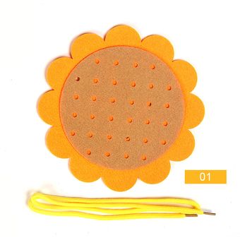 FeelinGirl Juguetes para niños Tarjeta de cordones en forma de girasol 
