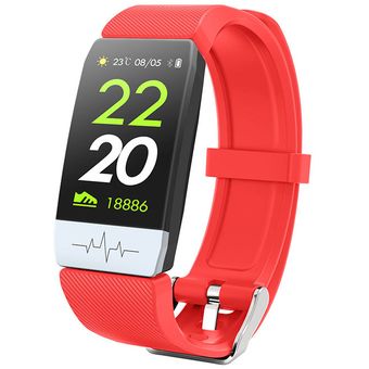 Reloj Inteligente Smartband T1 Term metro Rojo Generico Knasta