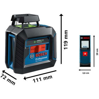 Medidor Láser Alcance 20m GLM 20 Bosch 