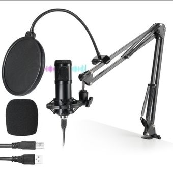 Kit Microfono Condensador Profesional BM65 USB Estudio de