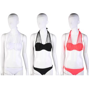 Las mujeres atractivas tiras traje de baño bañadores empujan hacia arriba rellenado del bikiní 