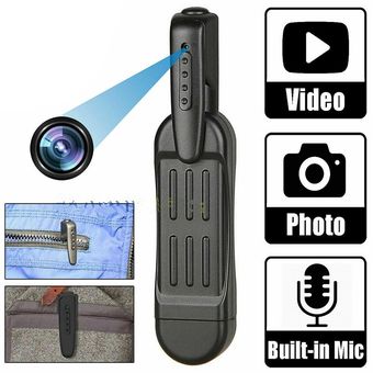 Grabadora de voz USB de 16GB y mini cámara HD con detección de movimiento DoubleREC Calidad de video HD de 1080P y calidad de audio de 512Kbps Batería de 4,5 horas para modo de video 