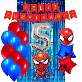 Spiderman birthday  Fiesta de spiderman decoracion, Decoración de fiestas  infantiles, Globos