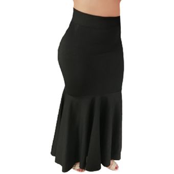 Falda para mujer talle alto cintura pegada y bolero en la terminacion | Linio
