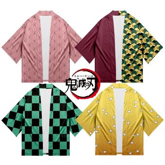 Disfraz de kimono de Demon Slayer ropa informal para niños cosplay 