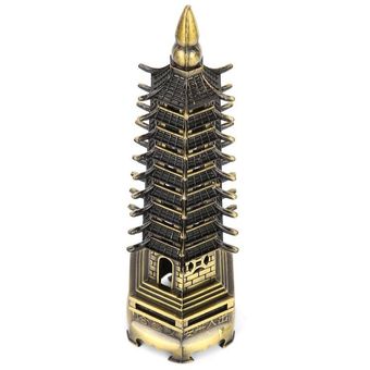 Chinese Model WenChang Tower Miniature Crafts Tempel Ornaments Office Home Desktop Decor Architecture Figurine 