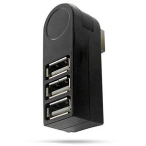 USB Hub 3 puertos giratorios Mini USB 3.0 Splitter Adapter H...