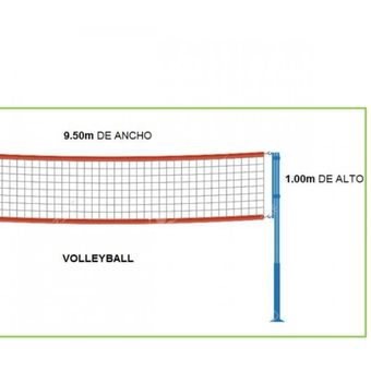 Red de voleibol medidas oficiales
