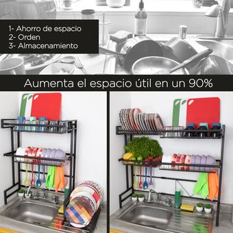 Escurridor De Trastes Organizador De Platos Con Soporte Taza