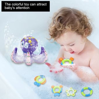 Juguetes de baño para bebés Juguetes de pulpo Camarón Pez Cangrejo Cír 