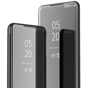 Funda De Chapado Espejo Para Samsung Galaxy S21-Negro