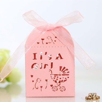 envoltorio de regalo de dulces con Caja de regalo para Baby Shower 